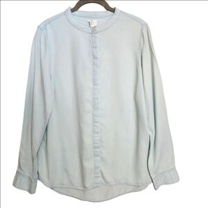 LEVI'S LONG SLEEVE CHAMBRAY ULTRA SOFT LIGHTWEIGHT BUTTON DOWN SHIRT MEDIUM EUC